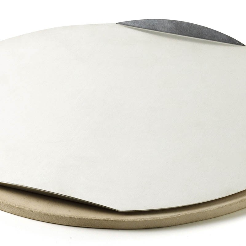 Pietra refrattaria Ø 36,5 cm rotonda per pizza per barbecue a carbone