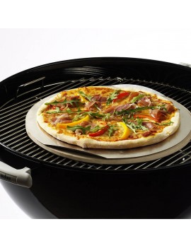 Resistente al Calore Perfetta per Grill e Forno Nirmon Pietra da Forno per Pizza nel Ceramica da 12 Pollici/Padella Durevole e Sicura 